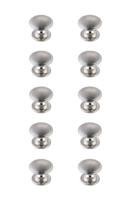 Elegant Furniture & Lighting - Kaid 1.2in Diameter Brushed Nickel Mushroom Knob Multipack (Set of 10) - KB2004-NK-10PK veiw 1