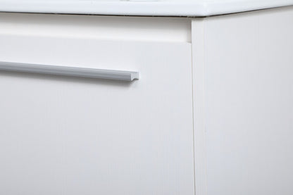 Elegant Furniture & Lighting - Kasper 30 inch Single Bathroom Floating Vanity in White - VF43030WH veiw 6