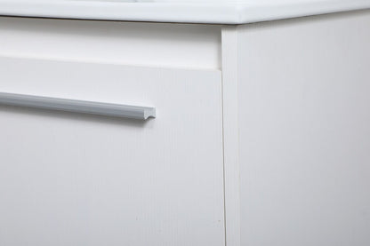 Elegant Furniture & Lighting - Kasper 36 inch Single Bathroom Floating Vanity in White - VF43036WH veiw 6