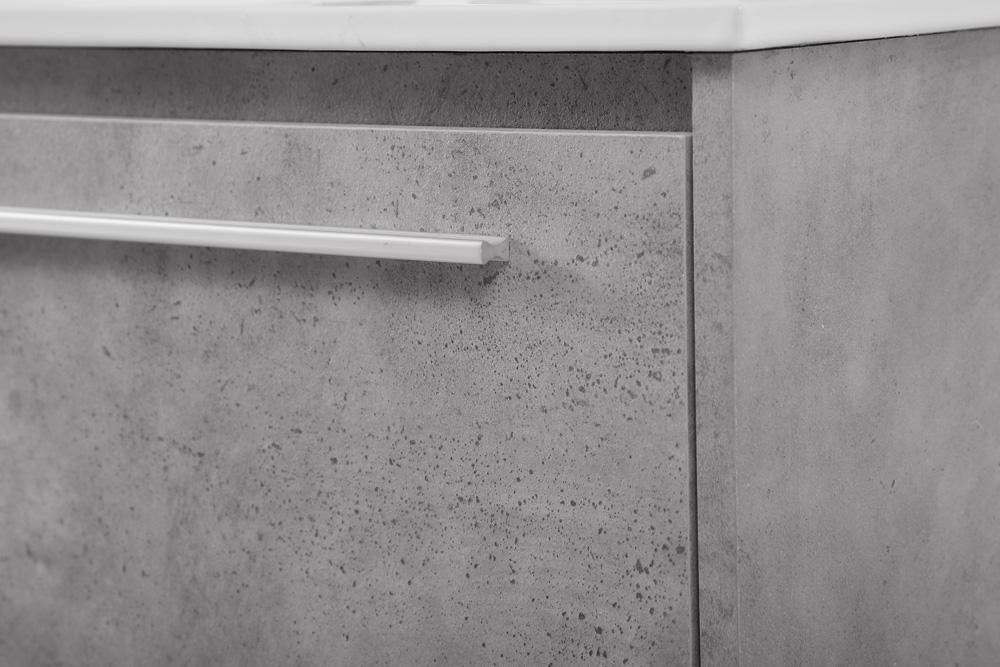 Elegant Furniture & Lighting - Kasper 40 inch Single Bathroom Floating Vanity in Concrete Grey - VF43040CG veiw 6