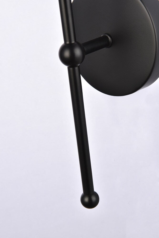Elegant Furniture & Lighting - Keely 1 light black wall sconce - LD2356BK veiw 5