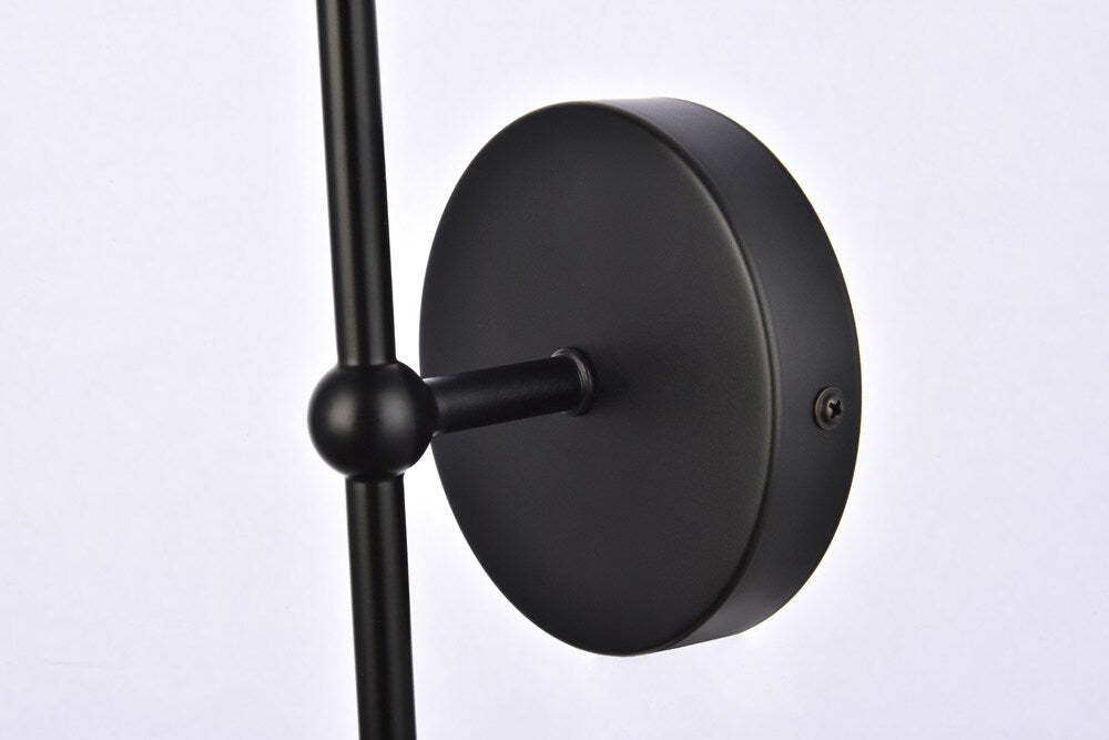Elegant Furniture & Lighting - Keely 1 light black wall sconce - LD2356BK veiw 7