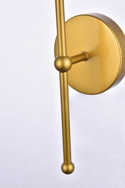 Elegant Furniture & Lighting - Keely 1 light brass wall sconce - LD2356BR veiw 7
