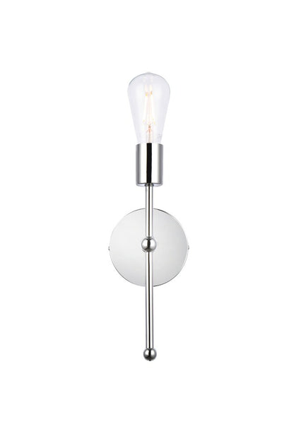 Elegant Furniture & Lighting - Keely 1 light chrome wall sconce - LD2356C veiw 1