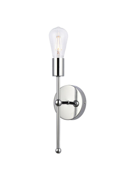 Elegant Furniture & Lighting - Keely 1 light chrome wall sconce - LD2356C veiw 3