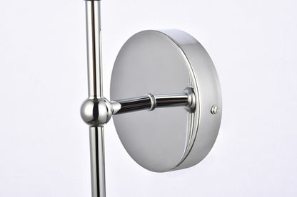 Elegant Furniture & Lighting - Keely 1 light chrome wall sconce - LD2356C veiw 6
