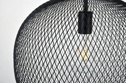 Elegant Furniture & Lighting - Keller 1 Light Black Pendant - LD2251BK veiw 4