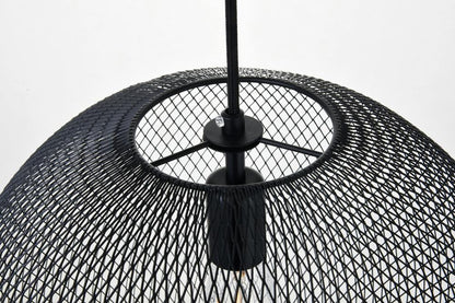 Elegant Furniture & Lighting - Keller 1 Light Black Pendant - LD2251BK veiw 6