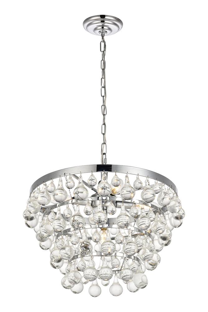 Elegant Furniture & Lighting - Kora Pendant D17 H10.9 Lt:5 Chrome Finish - LD5016D17C veiw 1