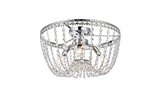 Elegant Furniture & Lighting - Kylie 16 inch flush mount in chrome - 1112F16C veiw 1