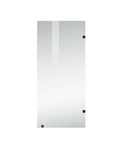 Elegant Furniture & Lighting - Laredo Fixed frameless shower door 35 x 78 Matte Black - SD155-3578MBK veiw 8
