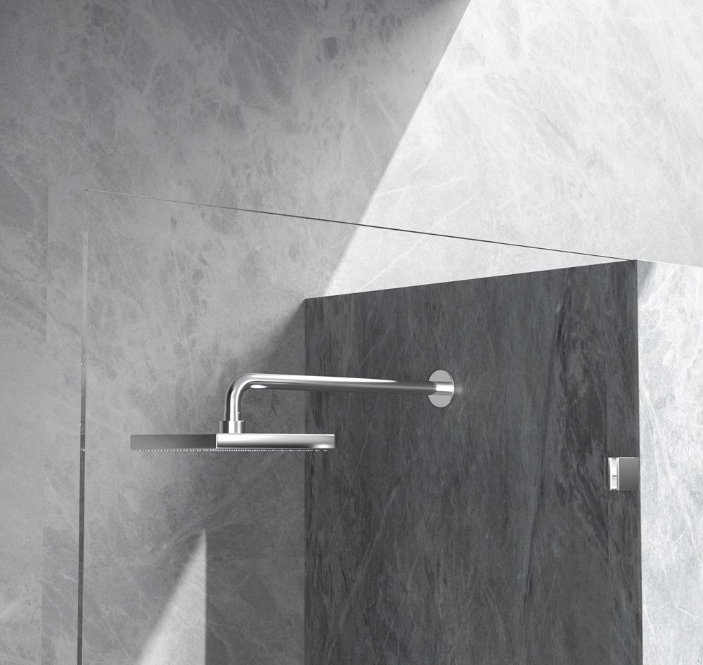 Elegant Furniture & Lighting - Laredo Fixed frameless shower door 35 x 78 Polished Chrome - SD155-3578PCH veiw 6