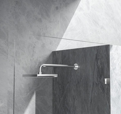 Elegant Furniture & Lighting - Laredo Fixed frameless shower door 35 x 78 Polished Chrome - SD155-3578PCH veiw 6
