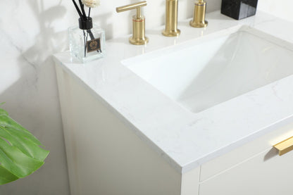 Elegant Furniture & Lighting - Larkin 24 inch Single bathroom vanity in white - VF19224WH veiw 12