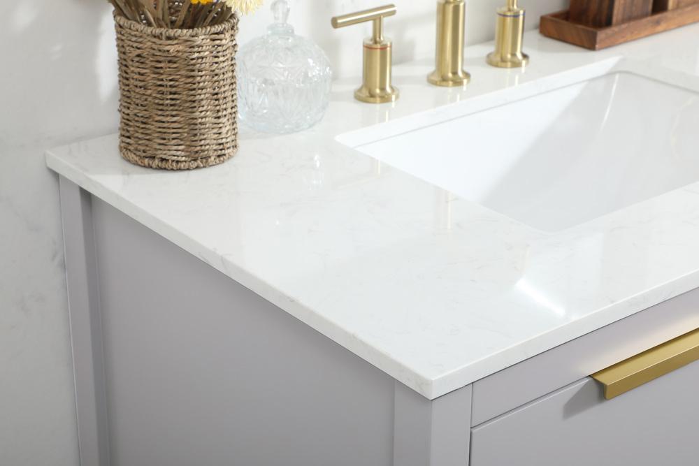 Elegant Furniture & Lighting - Larkin 36 inch Single bathroom vanity in grey - VF19236GR veiw 12