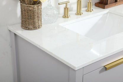 Elegant Furniture & Lighting - Larkin 36 inch Single bathroom vanity in grey - VF19236GR veiw 12