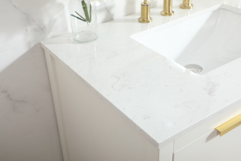 Elegant Furniture & Lighting - Larkin 36 inch Single bathroom vanity in white - VF19236WH veiw 12