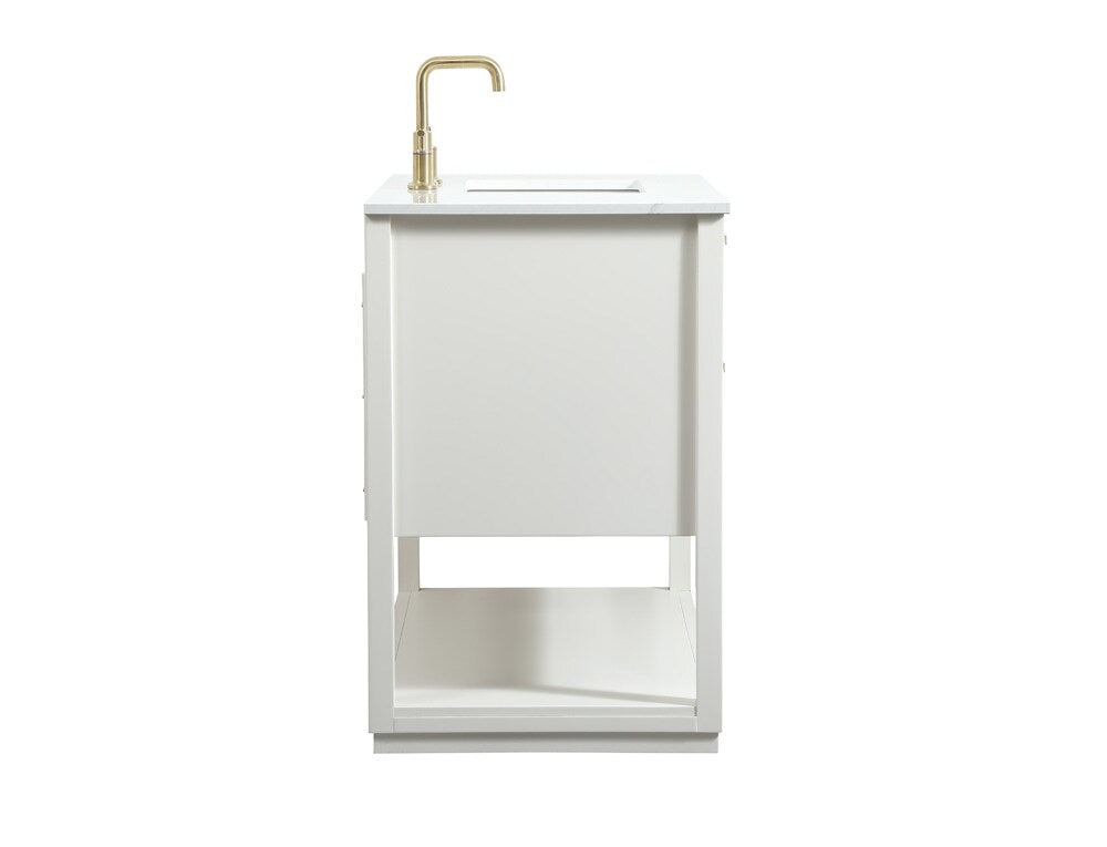 Elegant Furniture & Lighting - Larkin 42 inch Single bathroom vanity in white - VF19242WH veiw 7