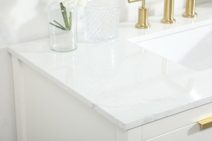 Elegant Furniture & Lighting - Larkin 42 inch Single bathroom vanity in white - VF19242WH veiw 12