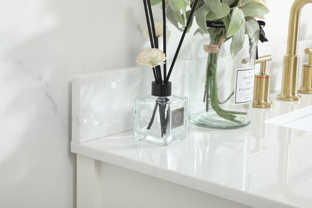 Elegant Furniture & Lighting - Larkin 42 inch Single bathroom vanity in white with backsplash - VF19242WH-BS veiw 12