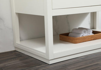 Elegant Furniture & Lighting - Larkin 42 inch Single bathroom vanity in white with backsplash - VF19242WH-BS veiw 13