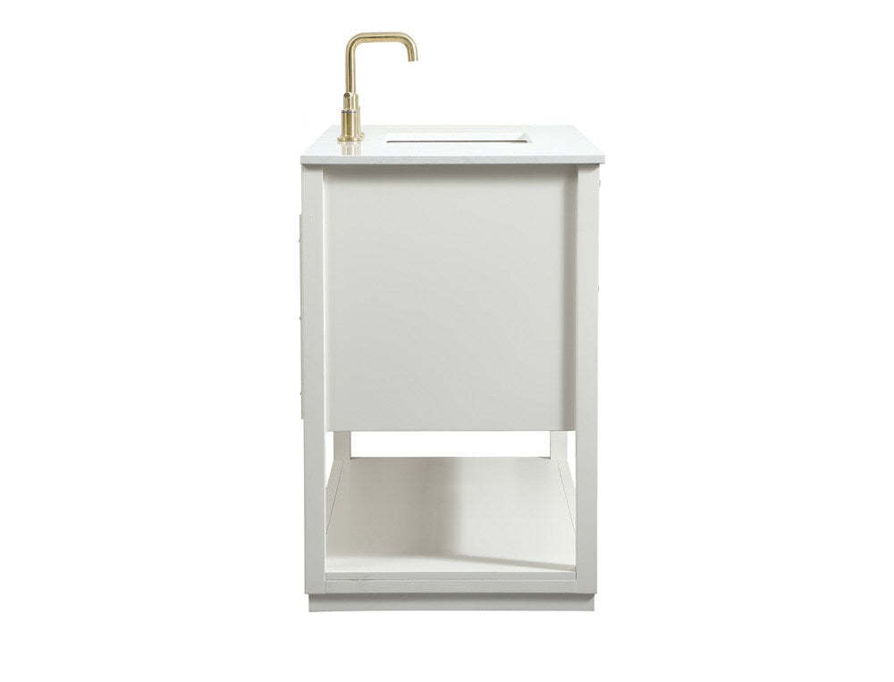Elegant Furniture & Lighting - Larkin 48 inch Single bathroom vanity in white - VF19248WH veiw 7
