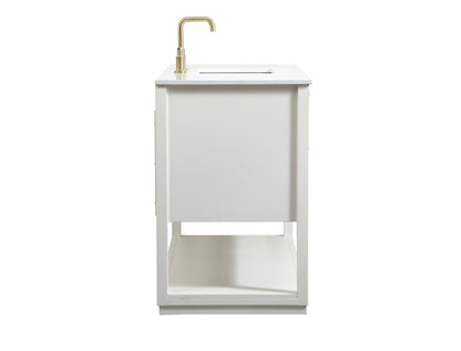 Elegant Furniture & Lighting - Larkin 48 inch Single bathroom vanity in white - VF19248WH veiw 7