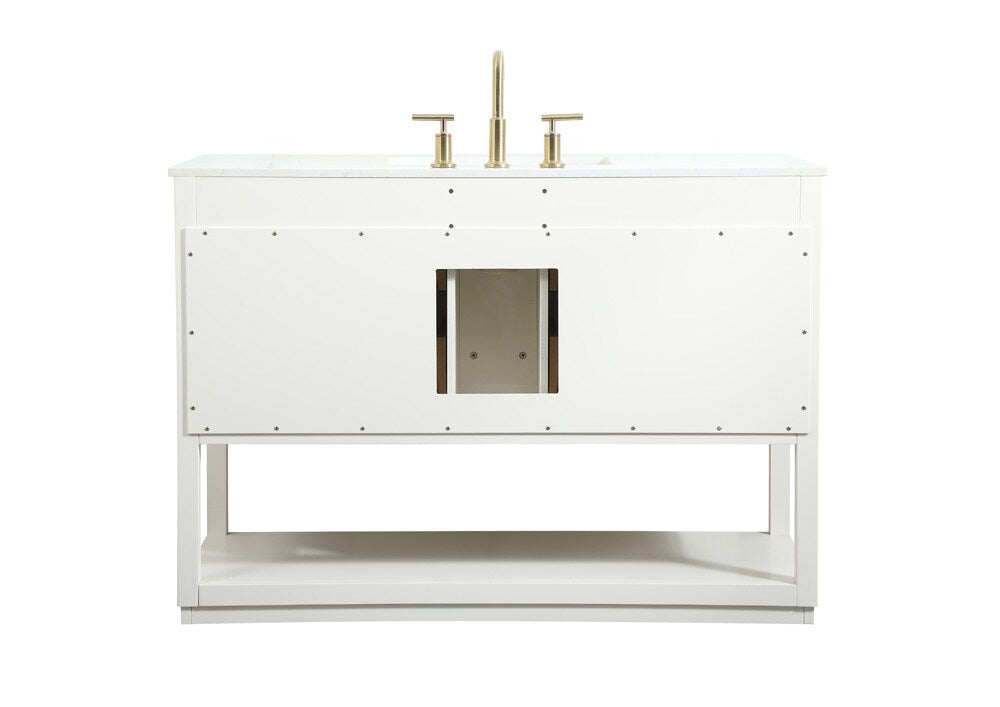 Elegant Furniture & Lighting - Larkin 48 inch Single bathroom vanity in white - VF19248WH veiw 8