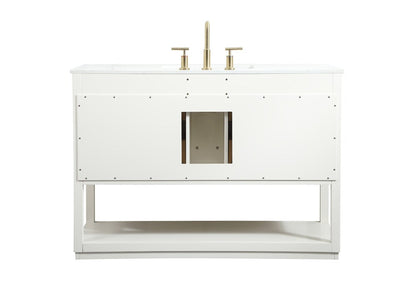 Elegant Furniture & Lighting - Larkin 48 inch Single bathroom vanity in white - VF19248WH veiw 8