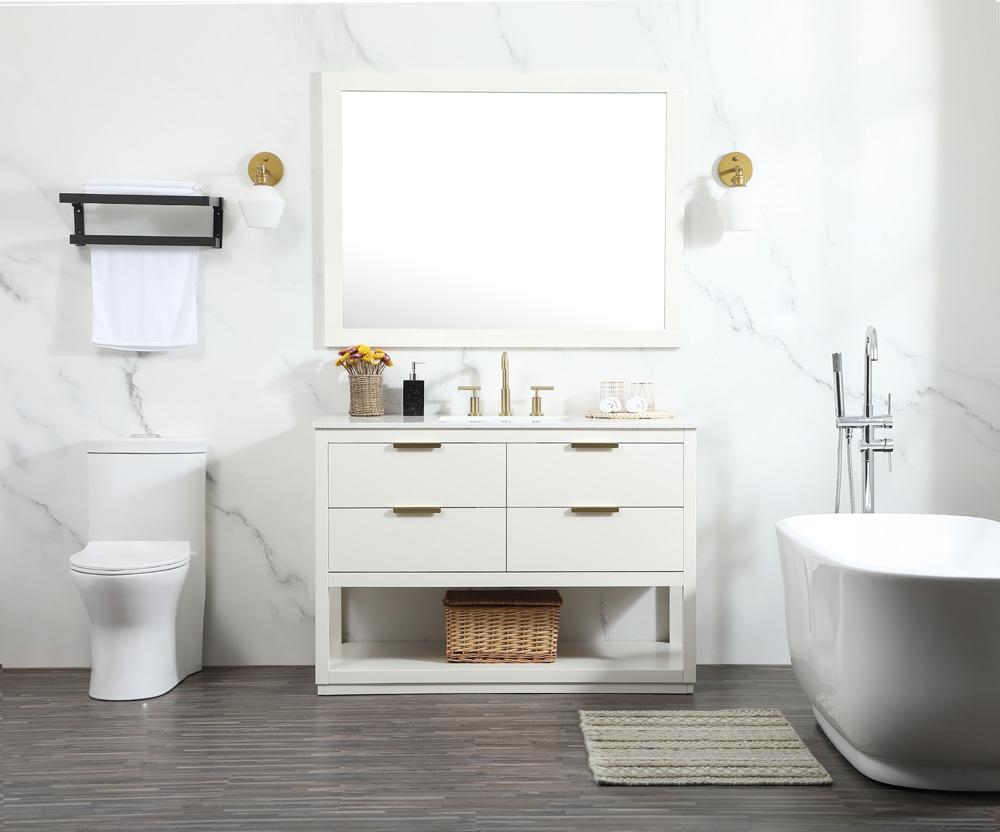 Elegant Furniture & Lighting - Larkin 48 inch Single bathroom vanity in white - VF19248WH veiw 11
