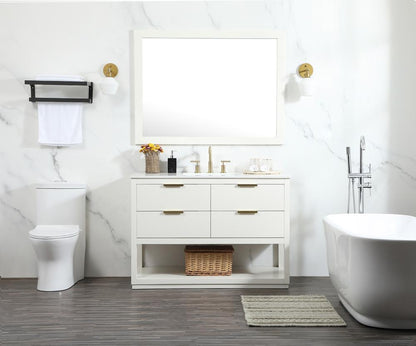 Elegant Furniture & Lighting - Larkin 48 inch Single bathroom vanity in white - VF19248WH veiw 11