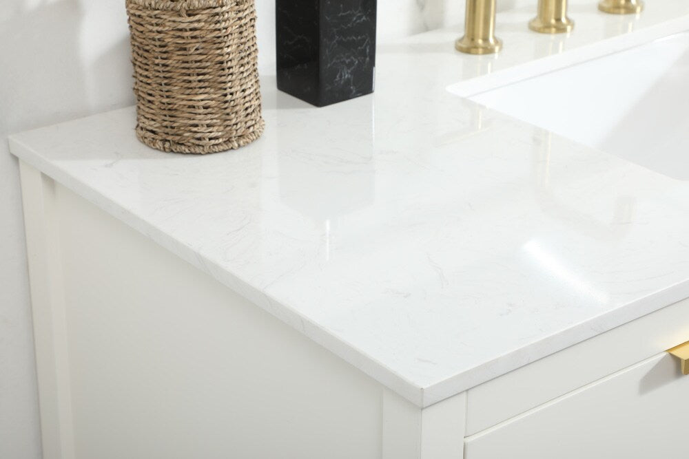 Elegant Furniture & Lighting - Larkin 48 inch Single bathroom vanity in white - VF19248WH veiw 12