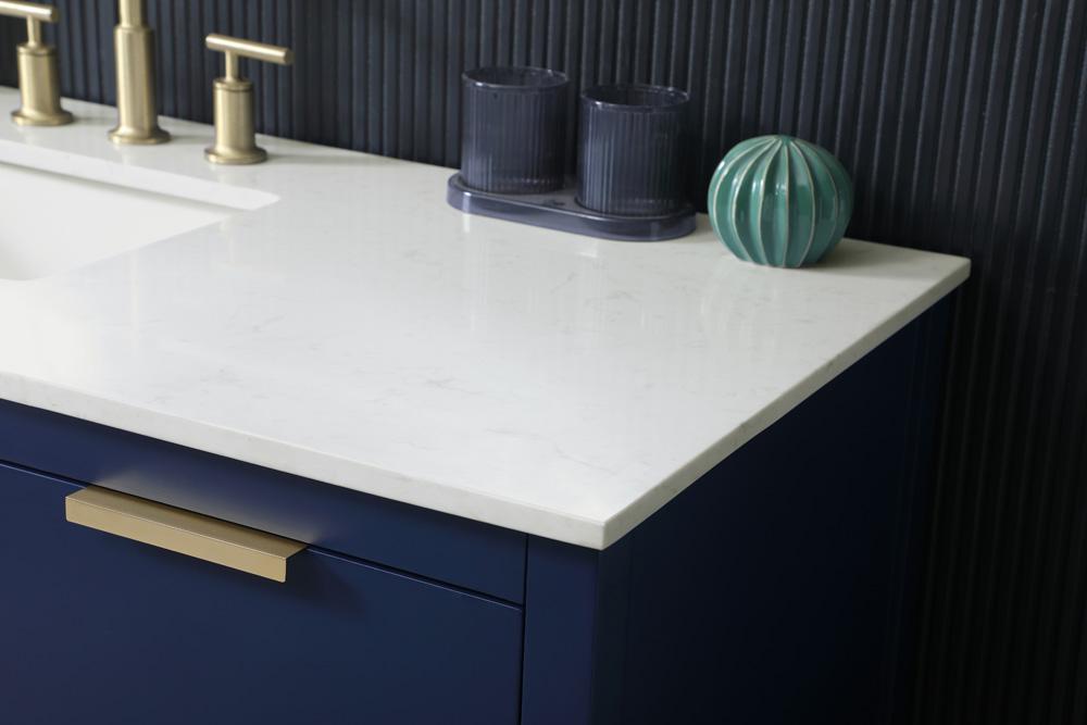 Elegant Furniture & Lighting - Larkin 54 Inch SIngle Bathroom Vanity In Blue - VF19254BL veiw 6