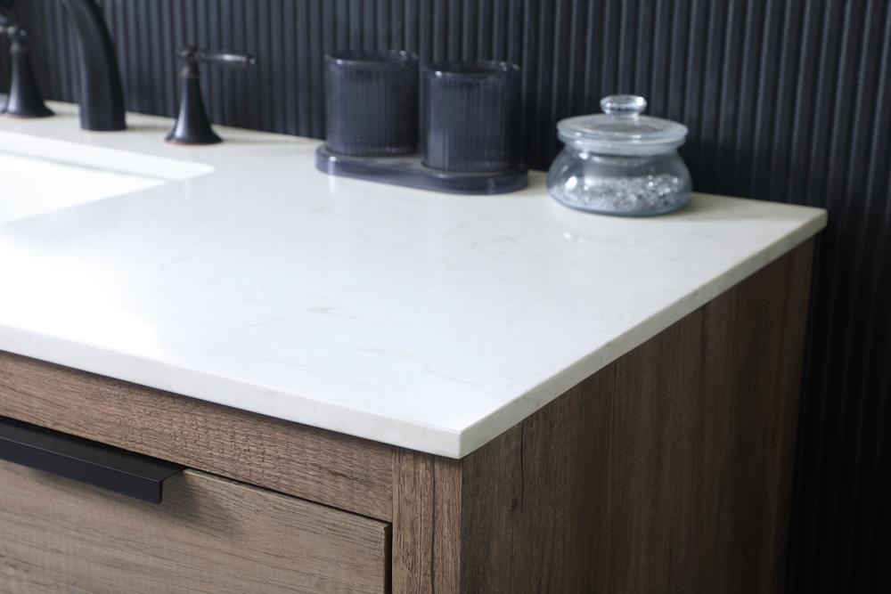 Elegant Furniture & Lighting - Larkin 54 Inch SIngle Bathroom Vanity In Natural Oak - VF19254NT veiw 6