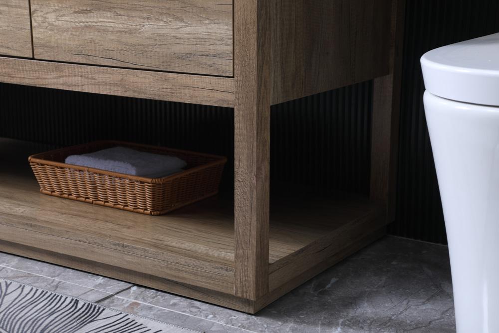 Elegant Furniture & Lighting - Larkin 54 Inch SIngle Bathroom Vanity In Natural Oak - VF19254NT veiw 7