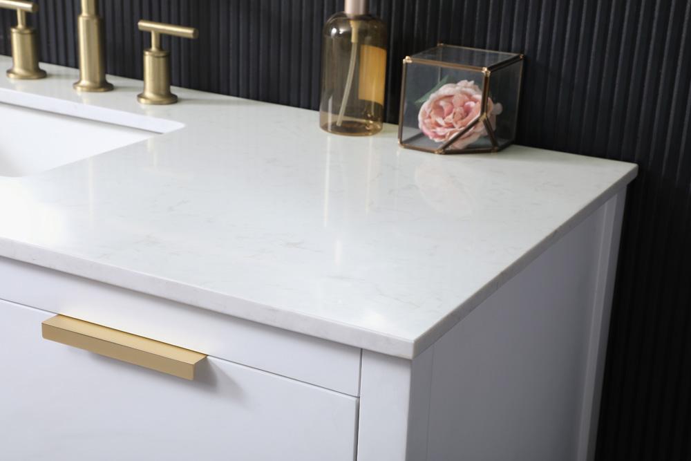 Elegant Furniture & Lighting - Larkin 54 Inch SIngle Bathroom Vanity In White - VF19254WH veiw 6