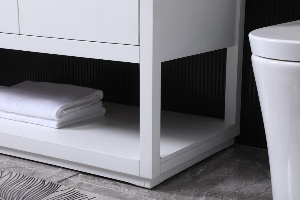 Elegant Furniture & Lighting - Larkin 54 Inch SIngle Bathroom Vanity In White - VF19254WH veiw 7