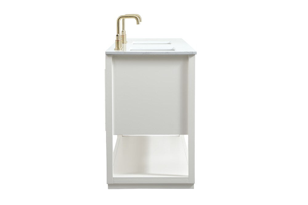 Elegant Furniture & Lighting - Larkin 60 inch Single bathroom vanity in white - VF19260DWH veiw 7
