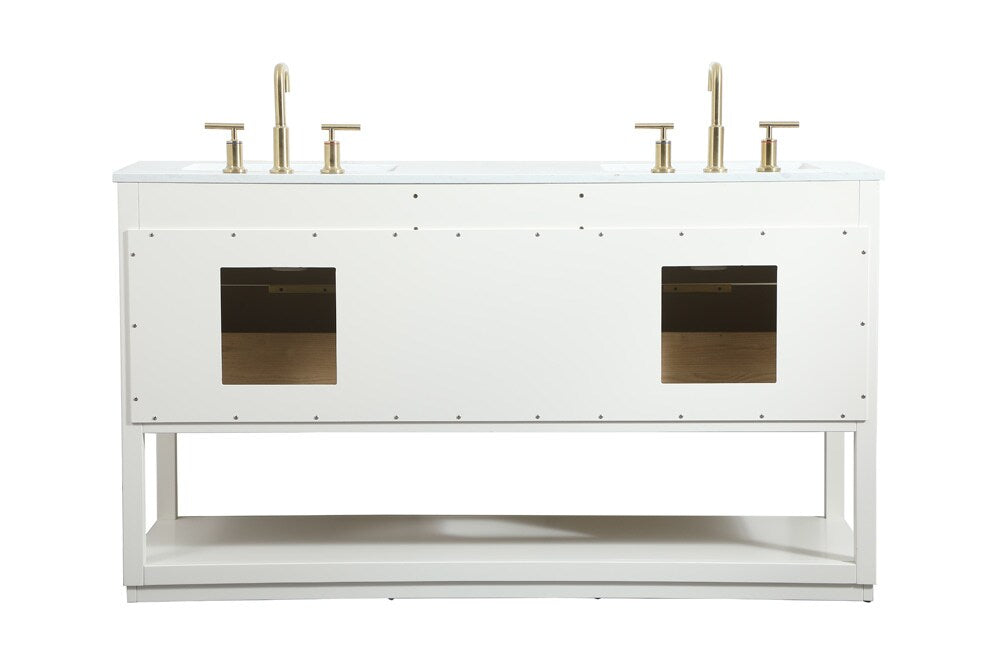 Elegant Furniture & Lighting - Larkin 60 inch Single bathroom vanity in white - VF19260DWH veiw 8