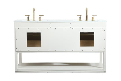 Elegant Furniture & Lighting - Larkin 60 inch Single bathroom vanity in white - VF19260DWH veiw 8