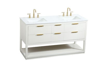 Elegant Furniture & Lighting - Larkin 60 inch Single bathroom vanity in white - VF19260DWH veiw 15