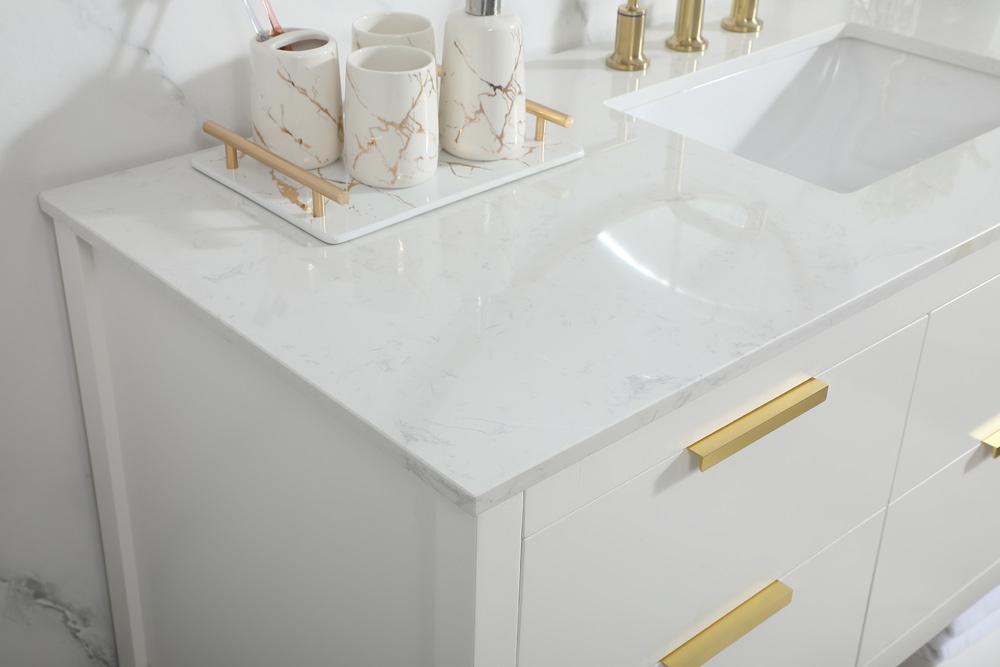 Elegant Furniture & Lighting - Larkin 60 inch Single bathroom vanity in white - VF19260WH veiw 12