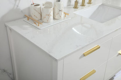 Elegant Furniture & Lighting - Larkin 60 inch Single bathroom vanity in white - VF19260WH veiw 12