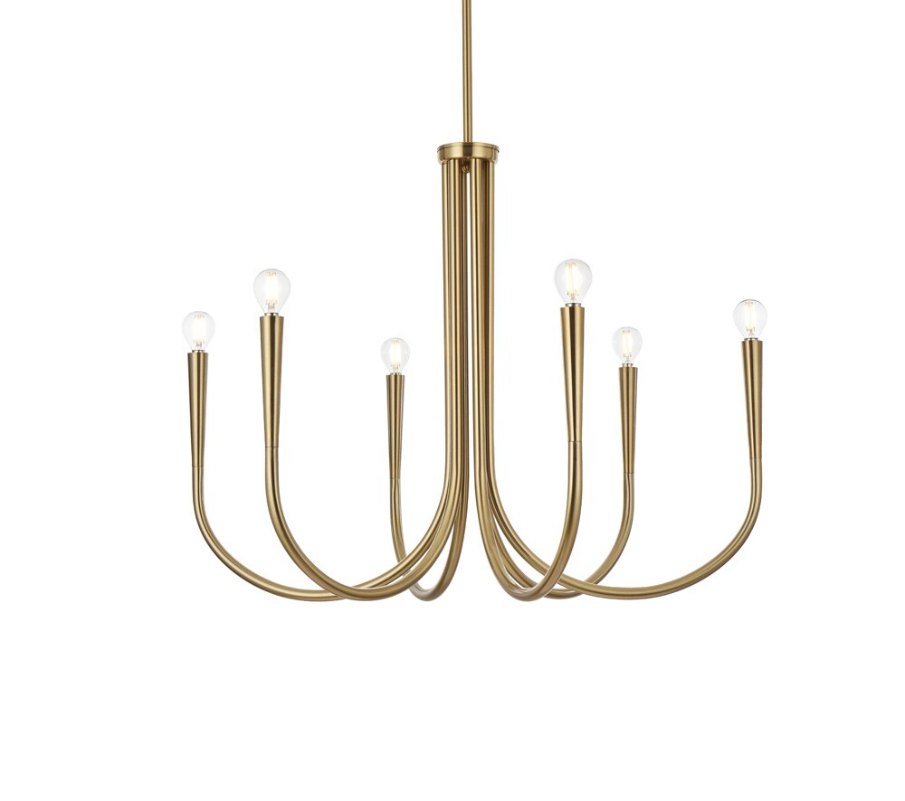 Elegant Furniture & Lighting - Layne 30 inch chandelier in Gold - LD722D30SG veiw 1