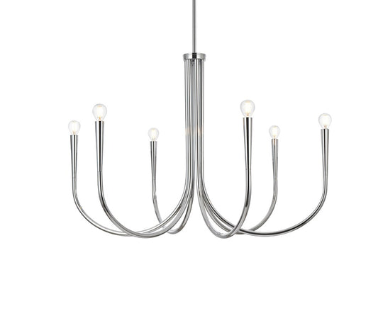Elegant Furniture & Lighting - Layne 36 inch chandelier in Chrome - LD722D36C veiw 1