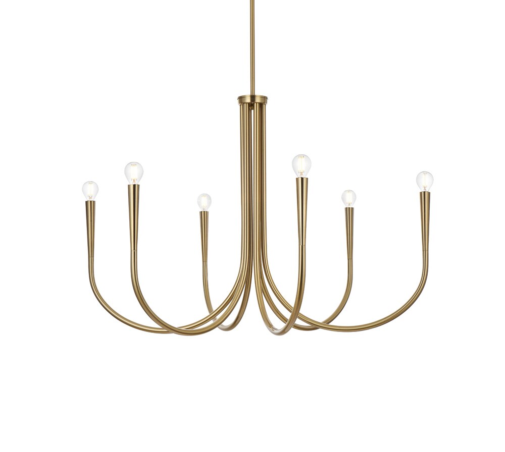 Elegant Furniture & Lighting - Layne 36 inch chandelier in Gold - LD722D36SG veiw 1