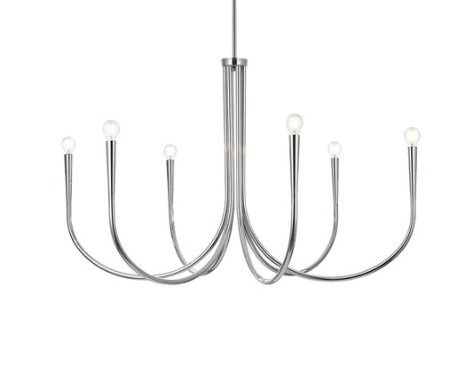 Elegant Furniture & Lighting - Layne 42 inch chandelier in Chrome - LD722D42C veiw 1