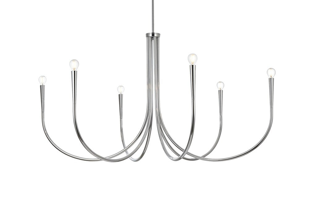Elegant Furniture & Lighting - Layne 50 inch chandelier in Chrome - LD722D50C veiw 1
