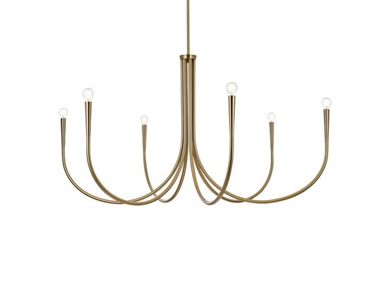 Elegant Furniture & Lighting - Layne 50 inch chandelier in Gold - LD722D50SG veiw 1