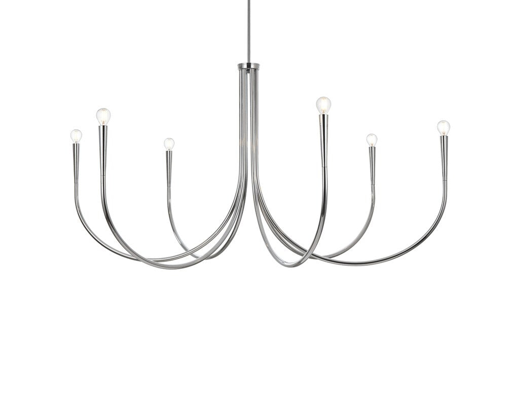 Elegant Furniture & Lighting - Layne 55 inch chandelier in Chrome - LD722D55C veiw 1
